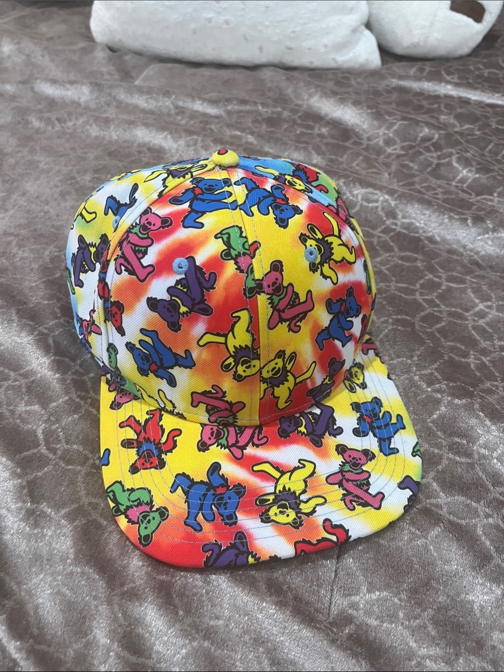 Colorful Grateful Dead Dancing Bears Snapback Hat
